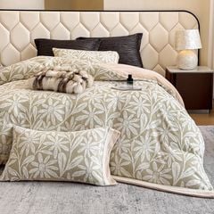 Milk Velvet Lovewe 220gram | 4Pcs Cover Premium Bedding Set | ID LOWE4PCSVMILK220GR12COLORM12