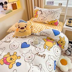 4Pcs Cotton Disney Beddingset Case Pooh Sleepy