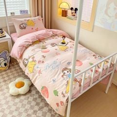 4Pcs Cotton Disney Beddingset Case Snow White Disney Princess