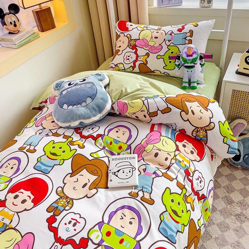4Pcs Cotton Disney Beddingset Case ToyHero Story