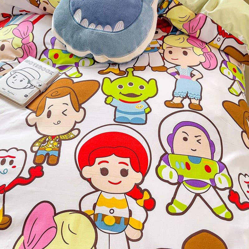 4Pcs Cotton Disney Beddingset Case ToyHero Story
