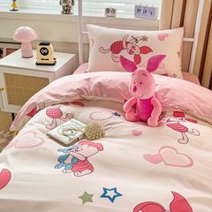 4Pcs Cotton Disney Beddingset Case PigLet