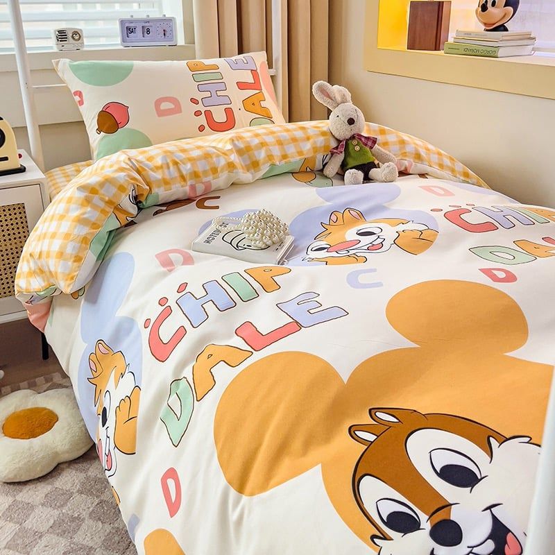 4Pcs Cotton Disney Beddingset Case Chid&Dale