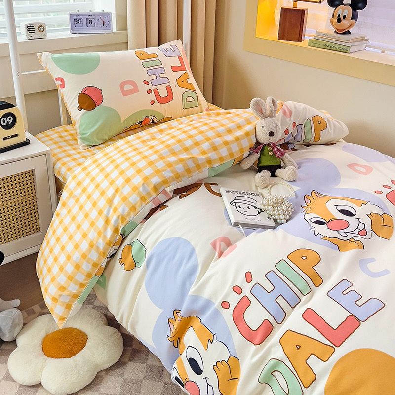 4Pcs Cotton Disney Beddingset Case Chid&Dale
