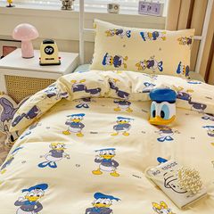 4Pcs Cotton Disney Beddingset Case Donal Family Deway And Louie