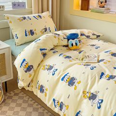 4Pcs Cotton Disney Beddingset Case Donal Family Deway And Louie