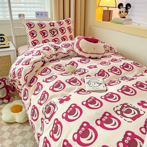 4Pcs Cotton Disney Beddingset Case Bear Funny