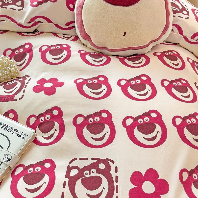 4Pcs Cotton Disney Beddingset Case Bear Funny
