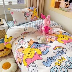 4Pcs Cotton Disney Beddingset Case Poor And Friends