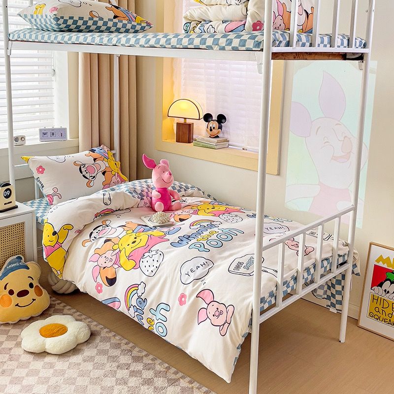 4Pcs Cotton Disney Beddingset Case Poor And Friends