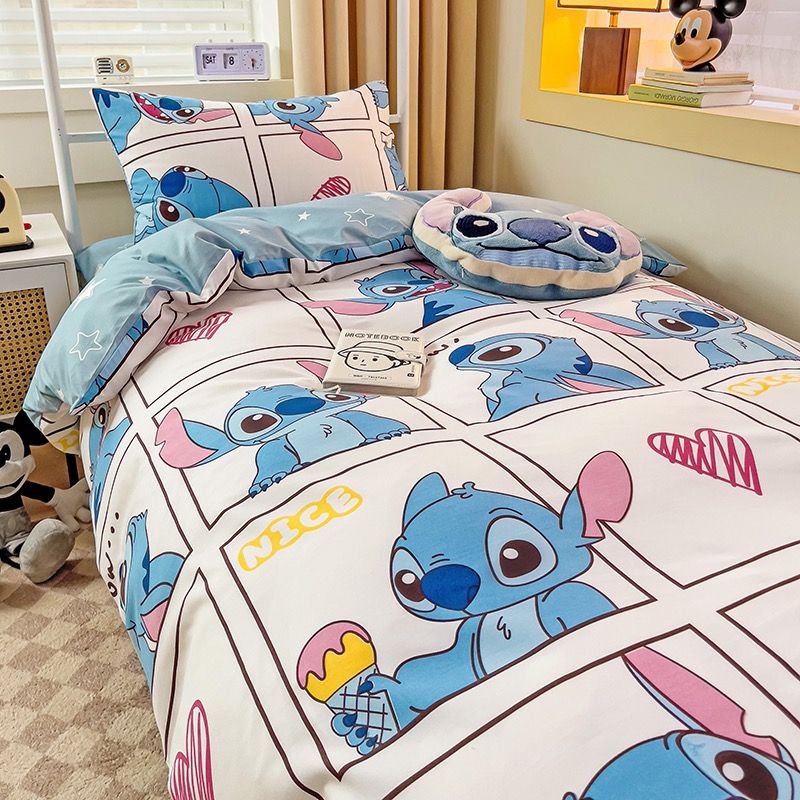 4Pcs Cotton Disney Beddingset Case Lilo And Stitch