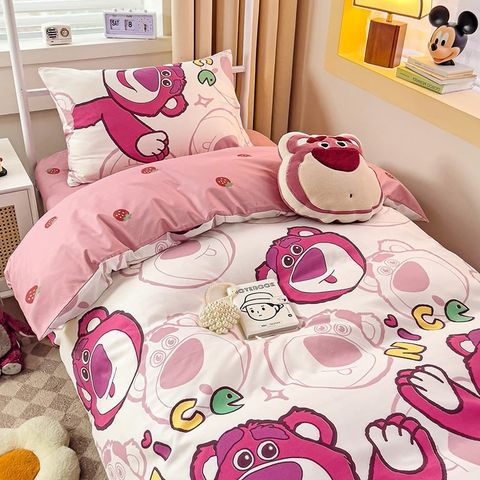 4Pcs Cotton Disney Beddingset Case BigBear Nice