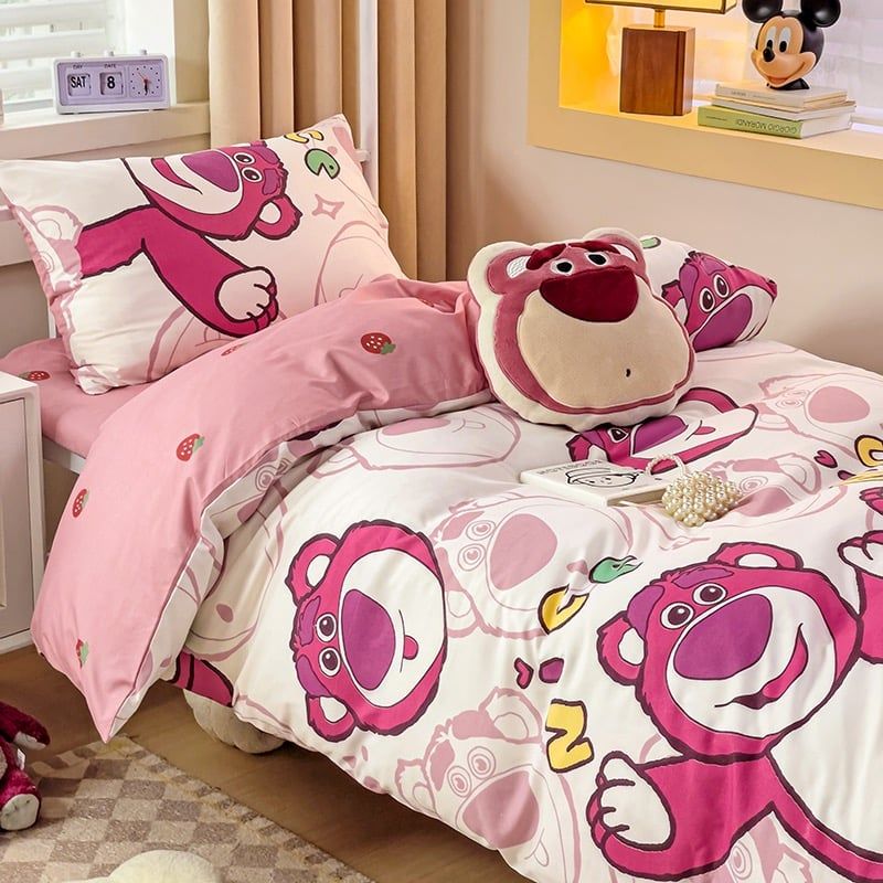 4Pcs Cotton Disney Beddingset Case BigBear Nice