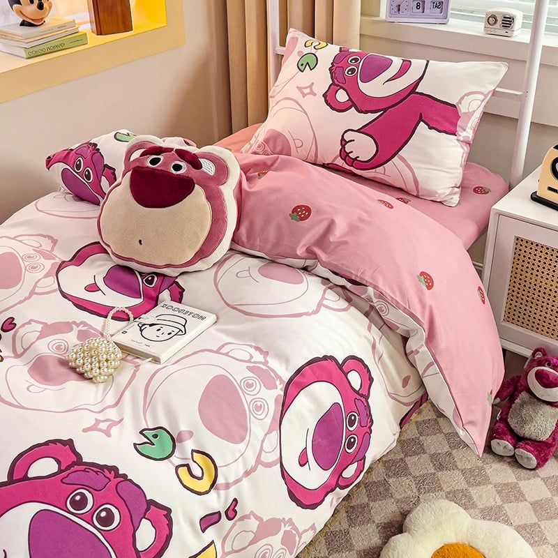 4Pcs Cotton Disney Beddingset Case BigBear Nice