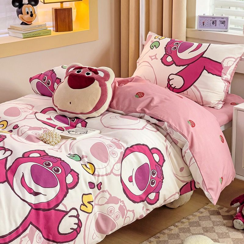 4Pcs Cotton Disney Beddingset Case BigBear Nice