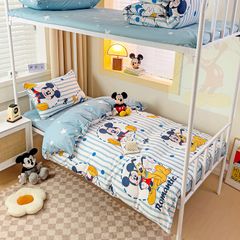 4Pcs Cotton Disney Beddingset Case Mickey And BunDog