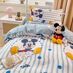 4Pcs Cotton Disney Beddingset Case Mickey And BunDog