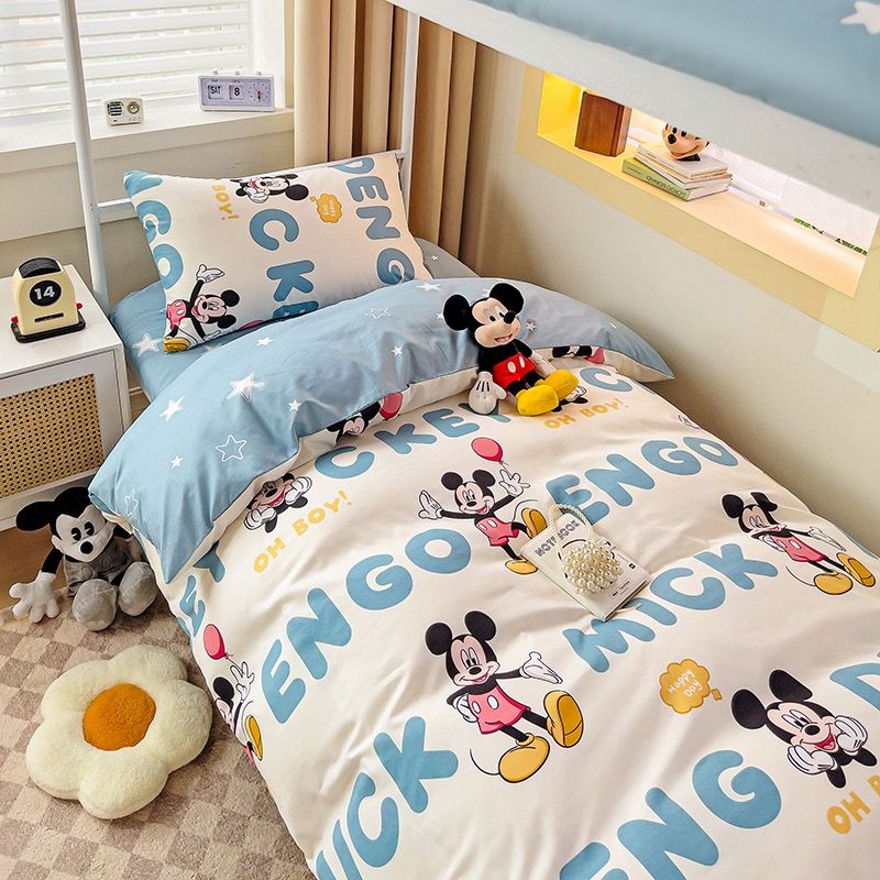 4Pcs Cotton Disney Beddingset Case Mickey Engo