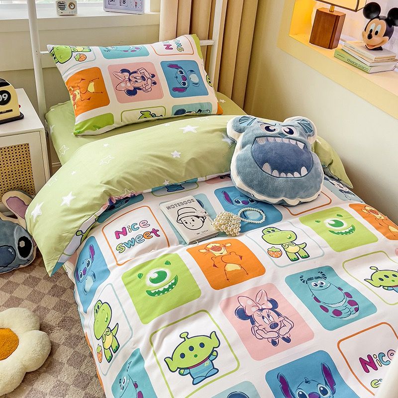 4Pcs Cotton Disney Beddingset Case Funny Monsters