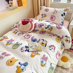 4Pcs Cotton Disney Beddingset Case Disneyland Characters