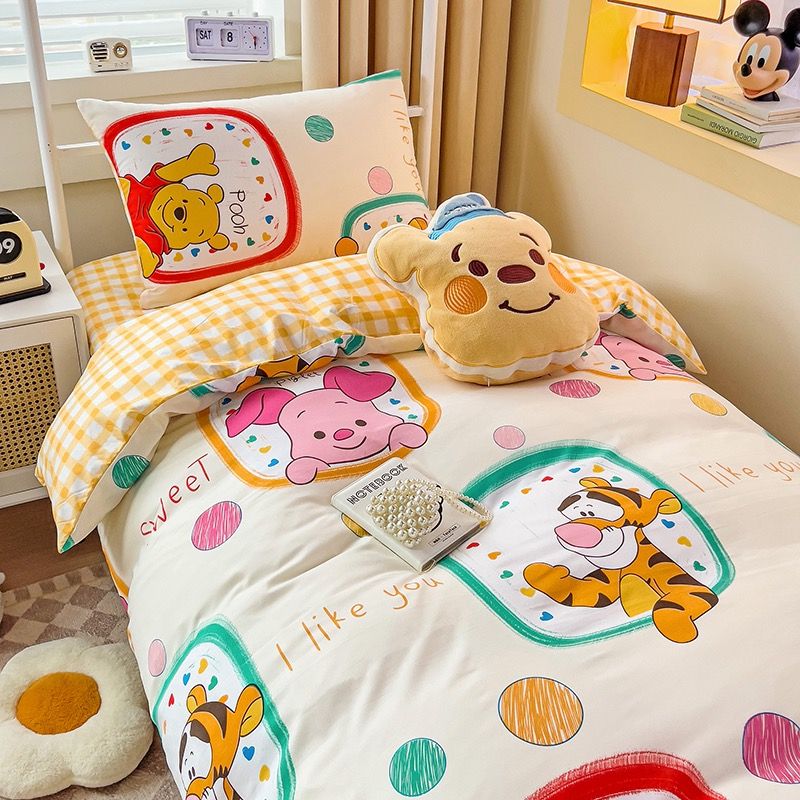 4Pcs Cotton Disney Beddingset Case Poor Bear