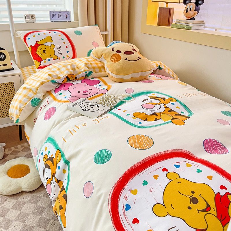 4Pcs Cotton Disney Beddingset Case Poor Bear