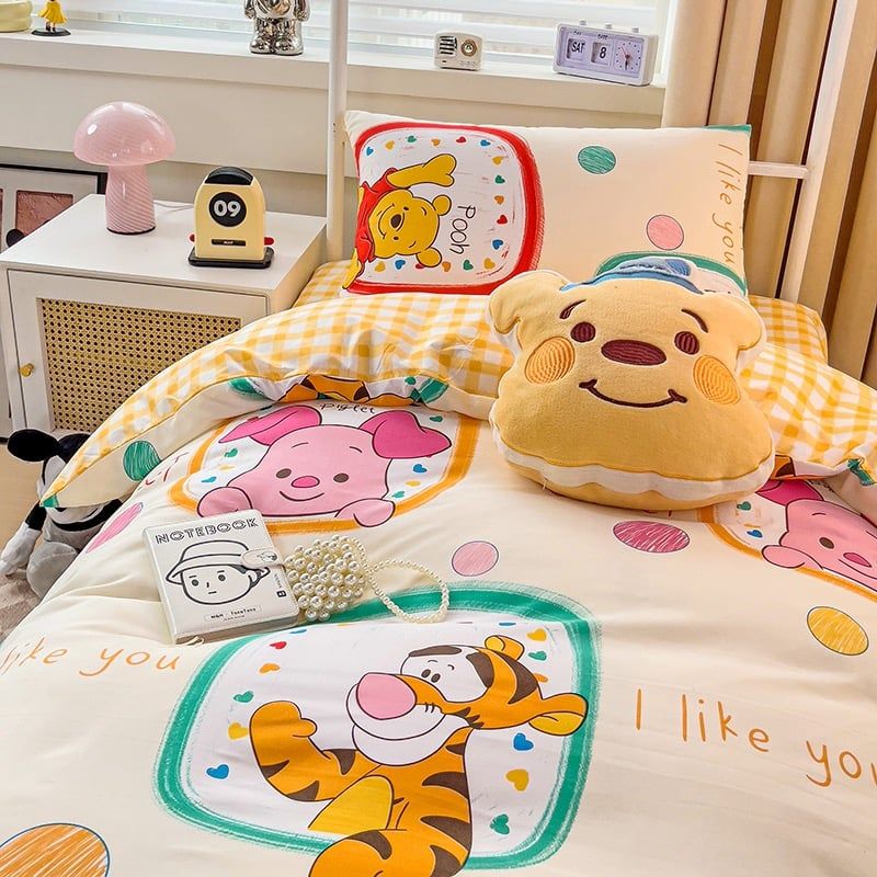 4Pcs Cotton Disney Beddingset Case Poor Bear