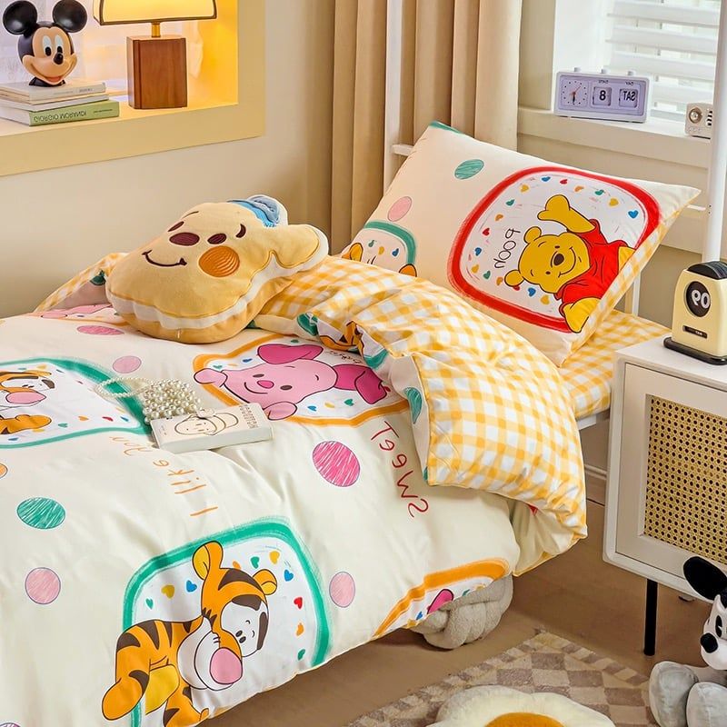 4Pcs Cotton Disney Beddingset Case Poor Bear