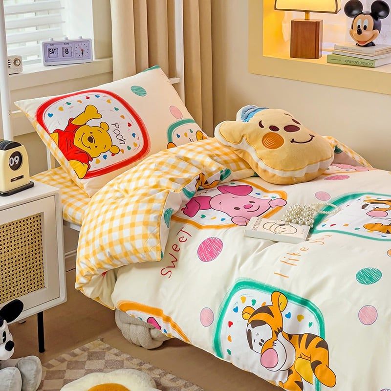 4Pcs Cotton Disney Beddingset Case Poor Bear