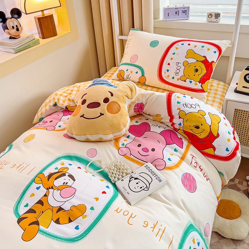 4Pcs Cotton Disney Beddingset Case Poor Bear
