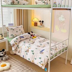 4pcs Cotton Disney Beddingset Case Mickey and the Green Christmas Tree