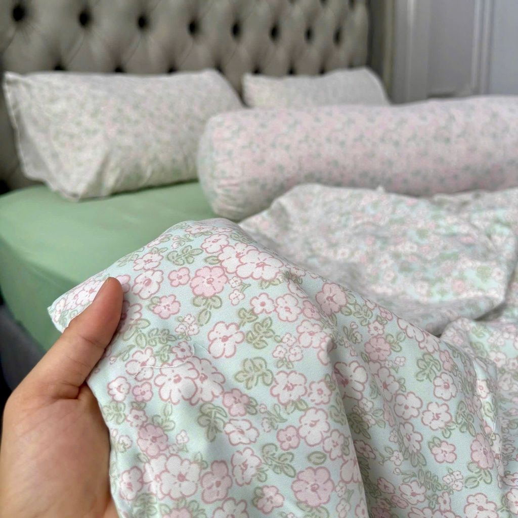 5Pcs Mark De'Paris Mint Essence Linen Bộ chăn Chần hè Đũi Bạc Hà | ID 5PCSMINTESSMAR02