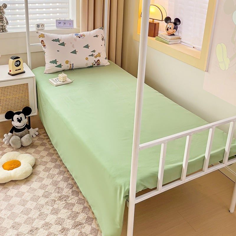 4pcs Cotton Disney Beddingset Case Mickey and the Green Christmas Tree