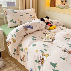 4pcs Cotton Disney Beddingset Case Mickey and the Green Christmas Tree