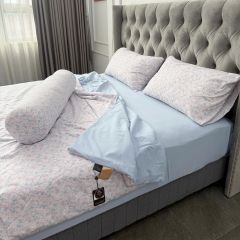 5Pcs Mark De'Paris Mint Essence Linen Bộ chăn Chần hè Đũi Bạc Hà | ID 5PCSMINTESSMAR04