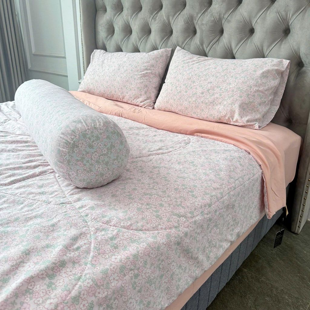 5Pcs Mark De'Paris Mint Essence Linen Bộ chăn Chần hè Đũi Bạc Hà | ID 5PCSMINTESSMAR05