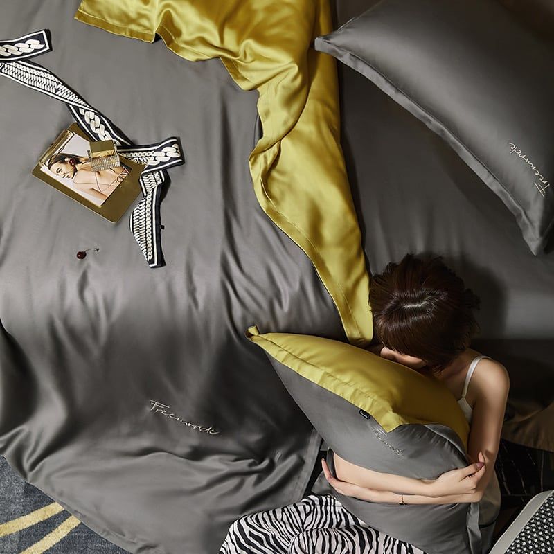 4Pcs Tencel 60S | Freemonde Degin Duvet Cover Set | ID 4PCSTENCEL60S025FMD21