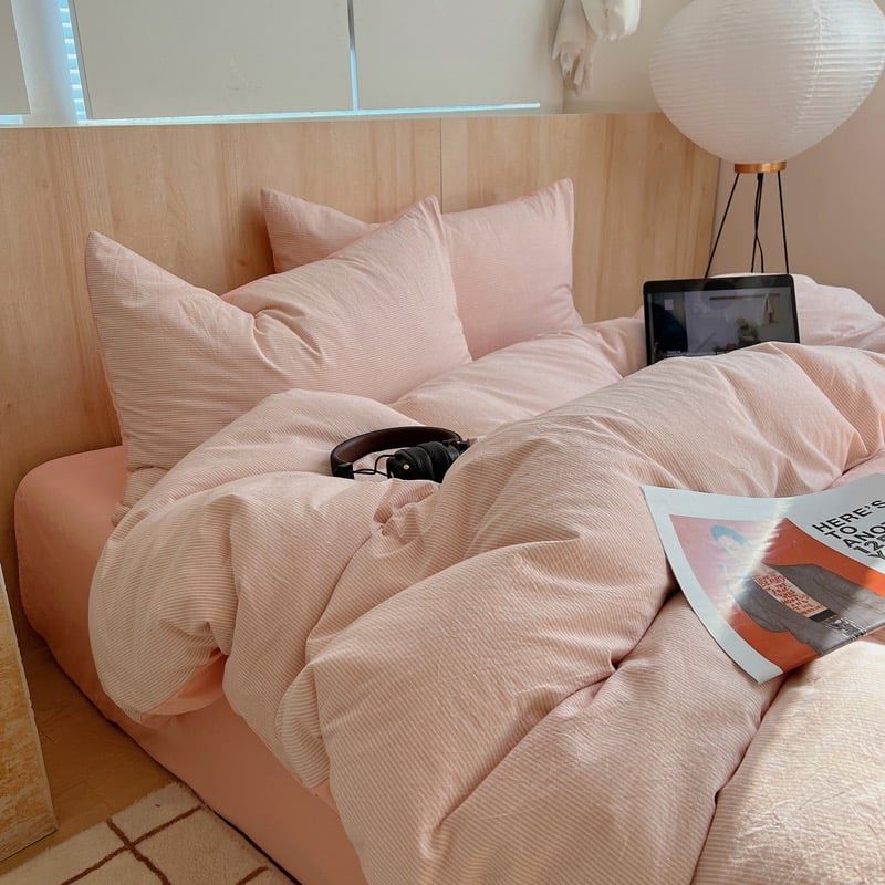 4Pcs Cotton Linen Japan | Set Cotton Đũi Nhật 4 Món Tiêu Chuẩn | ID 4PCSMUJPCLINENID18