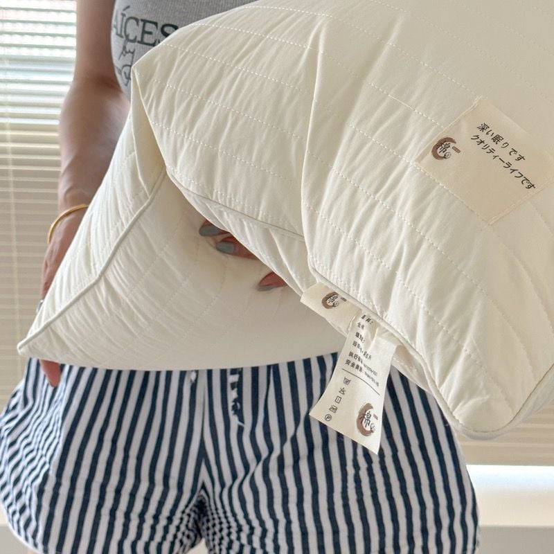 RUỘT GỐI LÔNG VŨ NHÂN TẠO CHẦN LATEX JAPAN SIZE 48*74CM