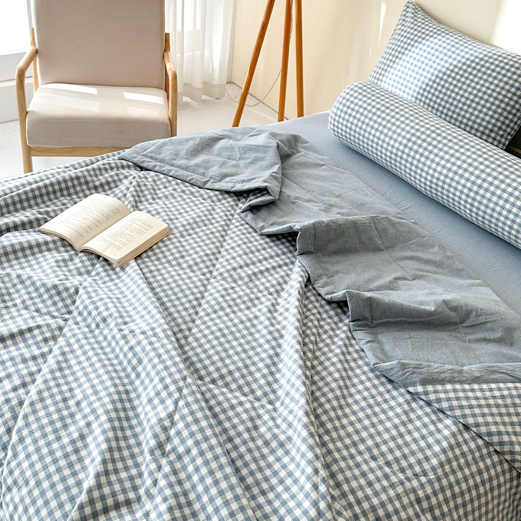 5Pcs Japan Linen |  New Colection  Bedsets Summer Blanket 230*200 Drap Freesize | ID jp025003