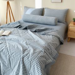 5Pcs Japan Linen |  New Colection  Bedsets Summer Blanket 230*200 Drap Freesize | ID jp025003