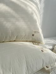 RUỘT GỐI LÔNG VŨ NHÂN TẠO CHẦN LATEX JAPAN SIZE 48*74CM