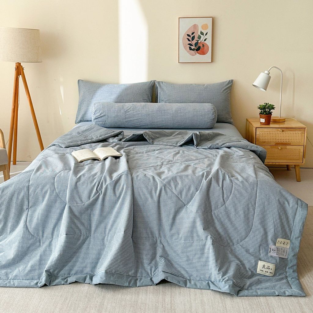 5Pcs Japan Linen |  New Colection  Bedsets Summer Blanket 230*200 Drap Freesize | ID jp025007