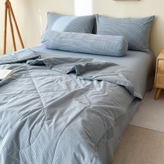 5Pcs Japan Linen |  New Colection  Bedsets Summer Blanket 230*200 Drap Freesize | ID jp025007