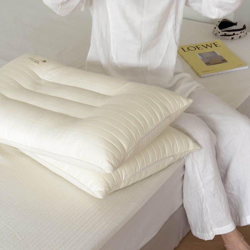 RUỘT GỐI MATXA CHẦN LATEX NÂNG TẦM GIẤC NGỦ SIZE GỐI 48*74CM