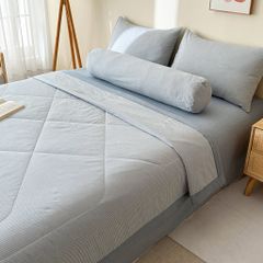 5Pcs Japan Linen |  New Colection  Bedsets Summer Blanket 230*200 Drap Freesize | ID jp025014