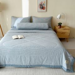 5Pcs Japan Linen |  New Colection  Bedsets Summer Blanket 230*200 Drap Freesize | ID jp025014