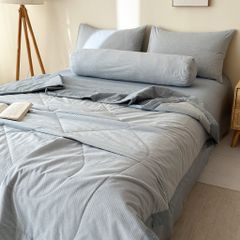 5Pcs Japan Linen |  New Colection  Bedsets Summer Blanket 230*200 Drap Freesize | ID jp025014