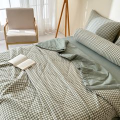 5Pcs Japan Linen |  New Colection  Bedsets Summer Blanket 230*200 Drap Freesize | ID jp025001