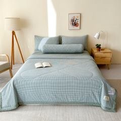 5Pcs Japan Linen |  New Colection  Bedsets Summer Blanket 230*200 Drap Freesize | ID jp025009